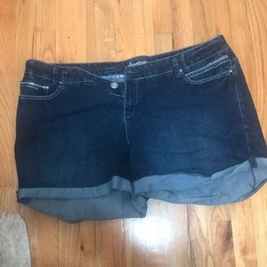 Plus Size Denim Shorts